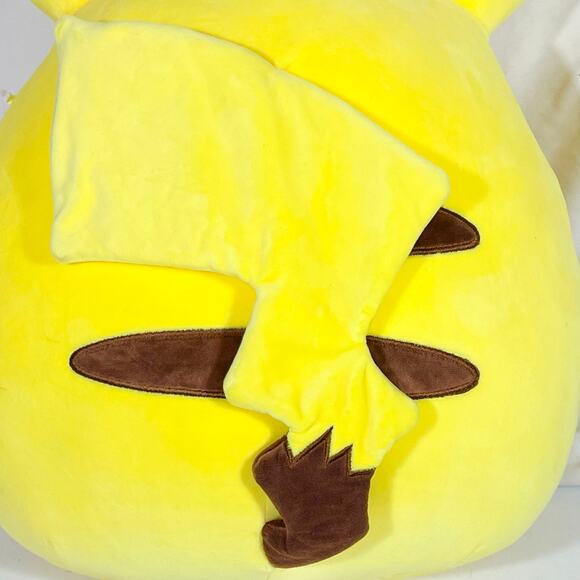 Squishmallow Winking Yellow Pikachu Pokemon 20” Plush 2023 New with Tags - Picture 6 of 9